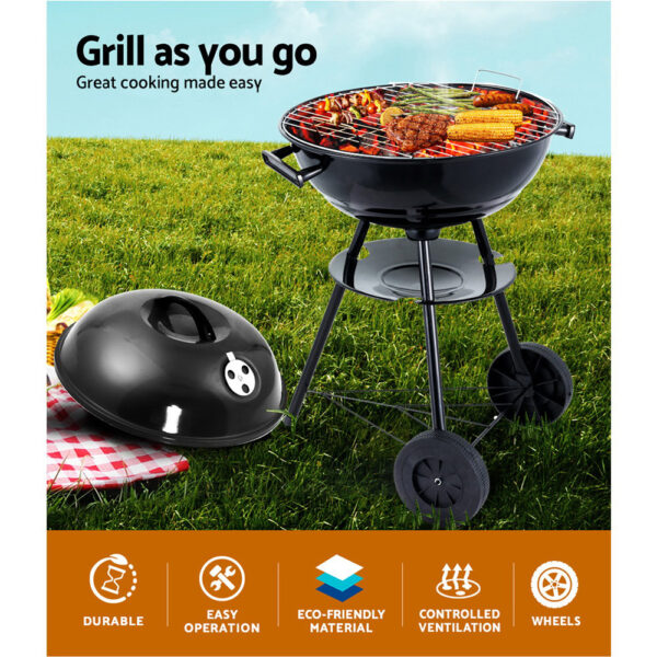 Grillz BBQ Grill Charcoal Smoker - Image 3