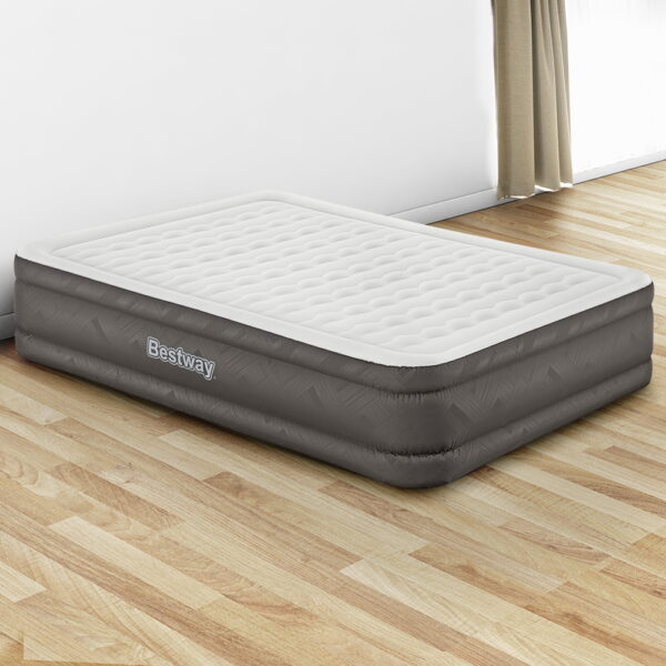 Bestway Air Mattress Queen Inflatable Bed 46cm Airbed Grey - Image 8