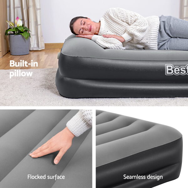 Bestway Air Mattress Single Inflatable Bed 46cm Airbed Black - Image 5