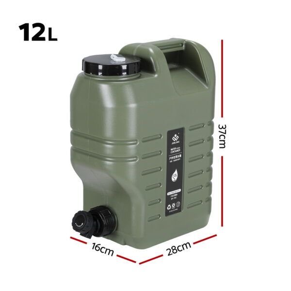 Weisshorn12L Water Container Jerry Can Bucket Camping Outdoor Storage Tank - Image 2