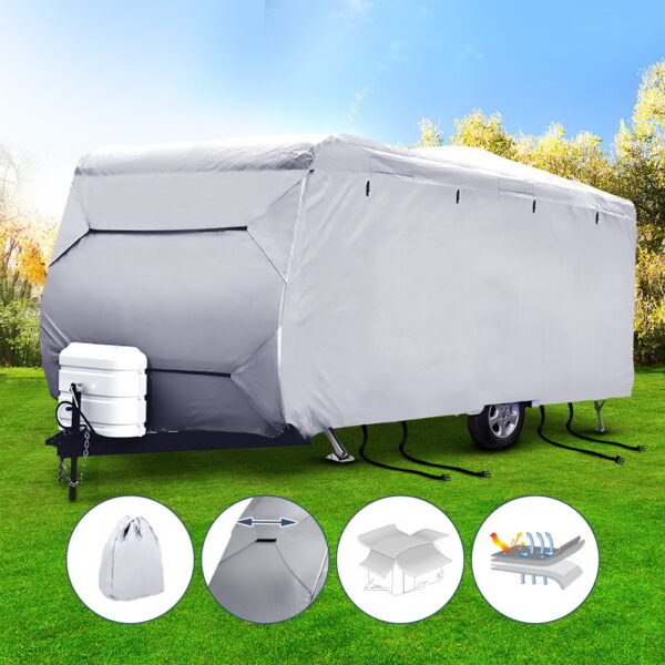 Weisshorn 16-18ft Caravan Cover Campervan 4 Layer UV Water Resistant - Image 7