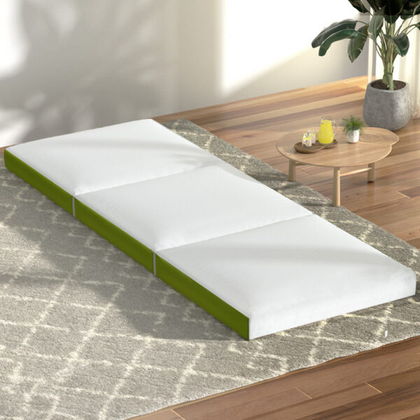 Giselle Bedding Foldable Mattress Folding Foam Trifold Green - Image 8