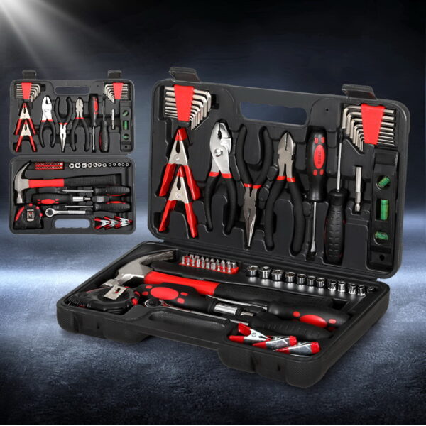 Giantz 70pcs Tool Kit Set Box Household Toolbox Repair Hard Case Black - Image 5