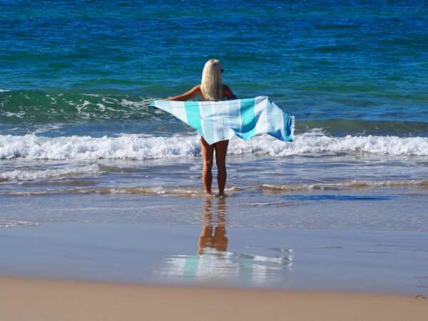 SORRENTO TURKISH COTTON TOWEL - OCEAN - Image 2