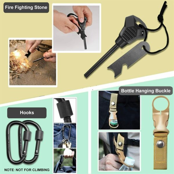 32 In 1 Emergency Survival Equipment Kit Camping SOS Tool Sports Tactical Hiking - Image 4