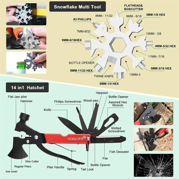 32 In 1 Emergency Survival Equipment Kit Camping SOS Tool Sports Tactical Hiking - Image 7