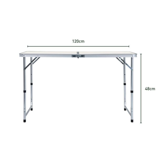 KILIROO Camping Table 120cm Silver (With 4 Chair) - Image 2