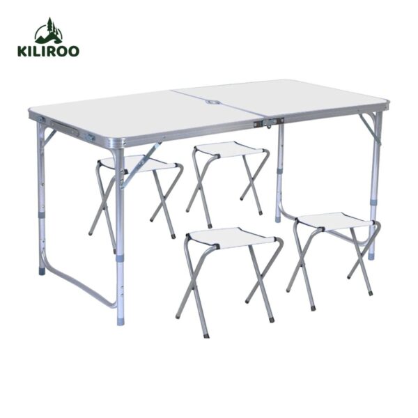 KILIROO Camping Table 120cm Silver (With 4 Chair) - Image 6