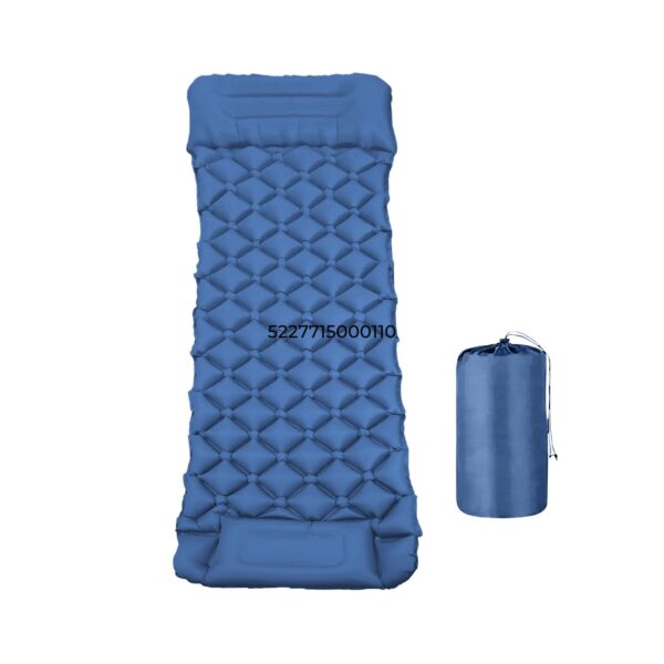 KILIROO Inflatable Camping Sleeping Pad with Pillow (Navy Blue) - Image 8