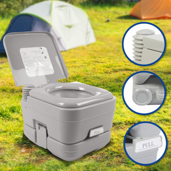 Wallaroo 10l Camping Portable Toilet - Image 9