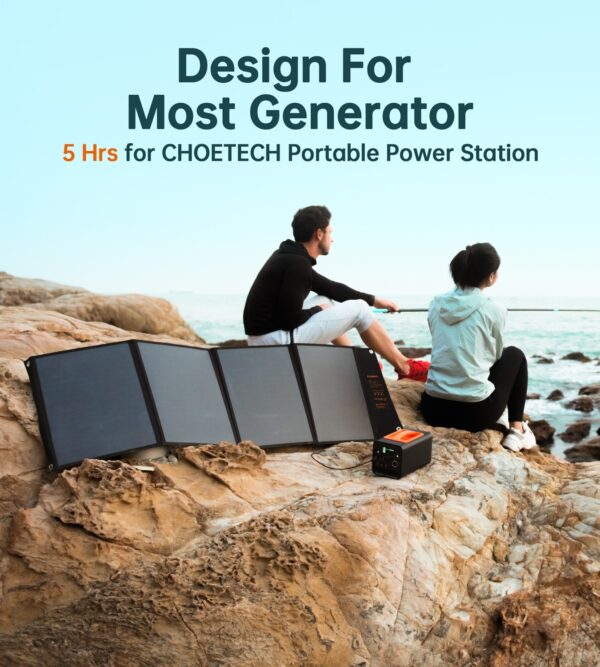 CHOETECH SC008 120W Foldable Solar Charger - Image 3