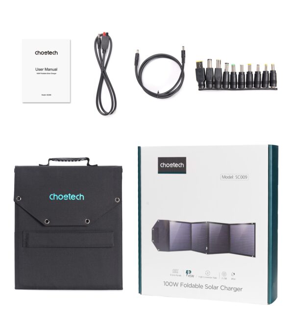 CHOETECH SC009 100W Foldable Solar Charger - Image 6