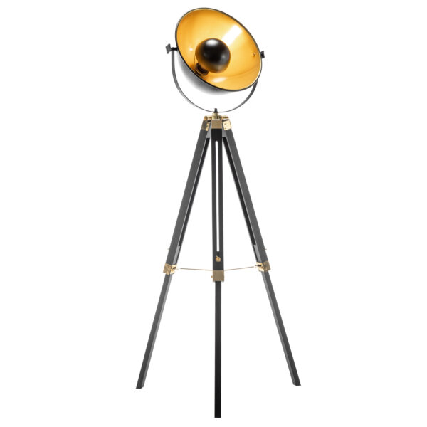 Premium Tripod Spotlight Lamp Nautical Designer Extendable Light - Matte Black - Image 4