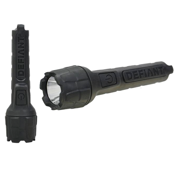 Defiant 80 Lumens Flashlight LED Lamp Torch with AAA Batteries Flash Light Camp Outdoor - Image 2