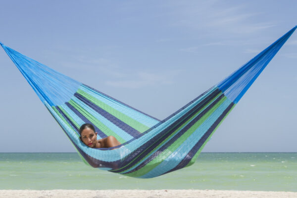 The out and about Mayan Legacy hammock Double Size in Oceanica colour - Image 2