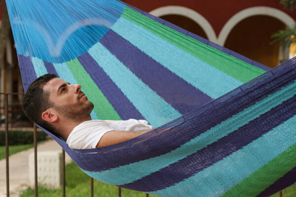 The out and about Mayan Legacy hammock Double Size in Oceanica colour - Image 3