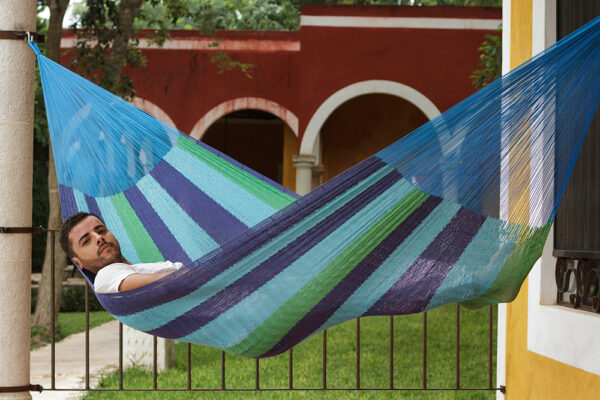 The out and about Mayan Legacy hammock Double Size in Oceanica colour - Image 8